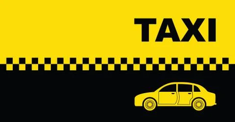 Taxi background Illustrazione stock