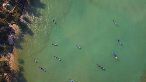 Taxi boat floating Stock Footage 102014371