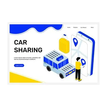 Taxi Booking Application Stock Illustration