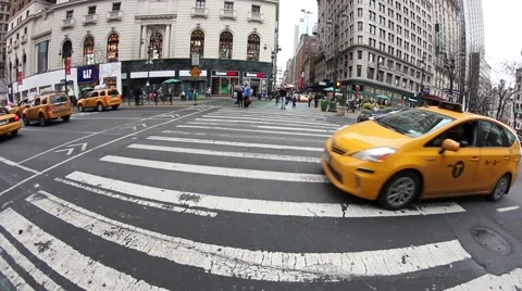 Taxi Cab in NYC Video stock 44280922