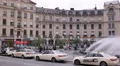 Taxi Cab Parking Station Karlsplatz Stachus People Commuting Busy Cars Traffic HD Footage
