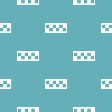 Taxi cab pattern seamless blue Stock Illustration