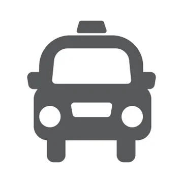 Taxi cab vector icon Stock-Illustration