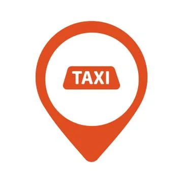 Taxi, cab vector logo, design. Car hire badge, app emblem. Taxi point graphic Illustrazione stock