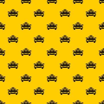 Taxi car pattern vector Stock Illustration