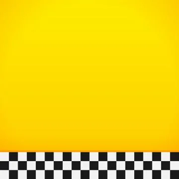 Taxi Checkerboard Pattern Stock Illustration