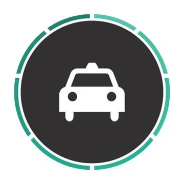 Taxi computer symbol Stock Illustration