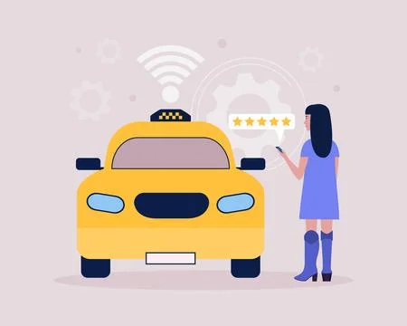 Taxi concept Stock Illustration