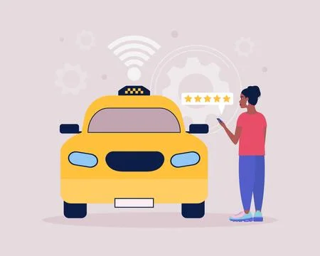 Taxi concept Stock Illustration