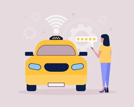 Taxi concept Stock Illustration