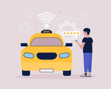 Taxi concept Stock Illustration