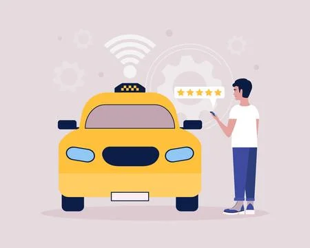 Taxi concept Stock Illustration