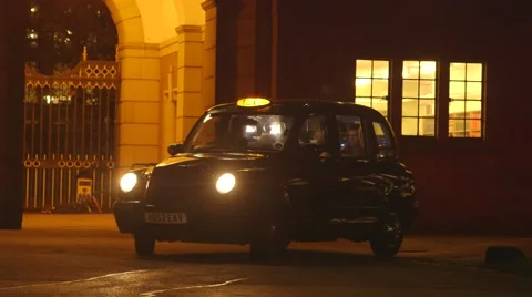 Taxi Drive By Stock Footage 59381766