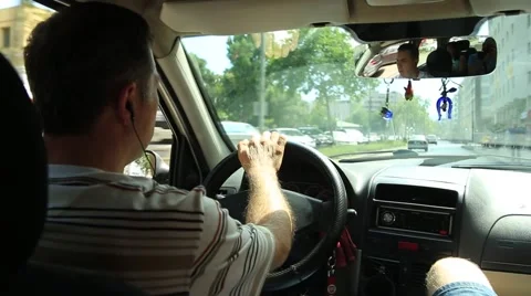 Taxi Driver Stock Footage 65765293