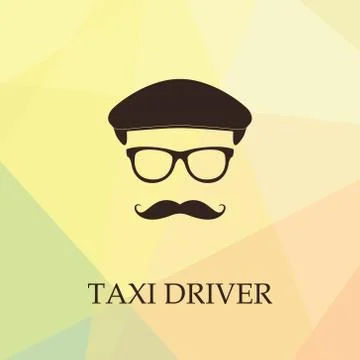 Taxi driver icon. Stock Illustration