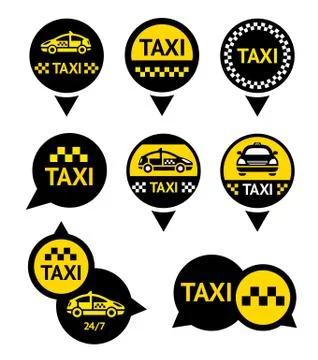 Taxi - Emblems Stock Photos