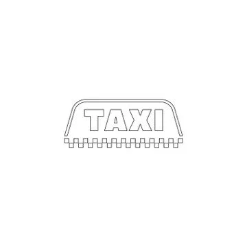 Taxi. flat vector icon Stock Illustration