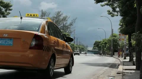 Taxi Stock Footage 12366981