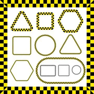 Taxi frames set 스톡 일러스트