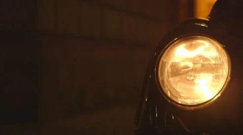Taxi Headlight Close Up Stock Footage 59381753