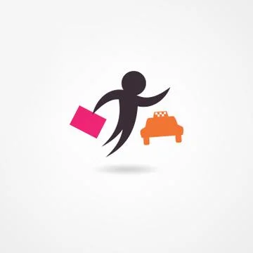 Taxi icon Stock Illustration