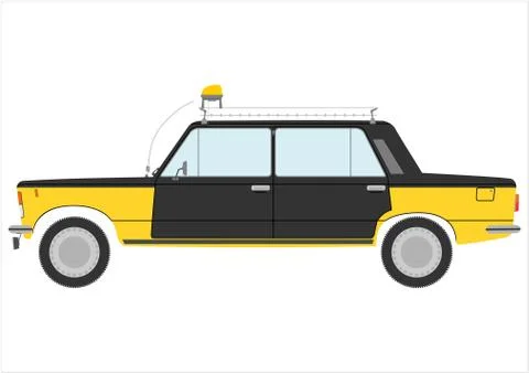 Taxi. Illustrazione stock