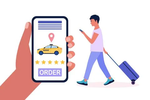 Taxi Stock-Illustration