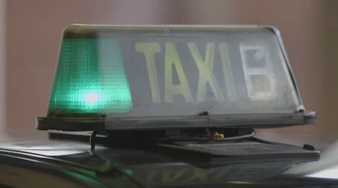 Taxi Light on off Stock Footage 47571518