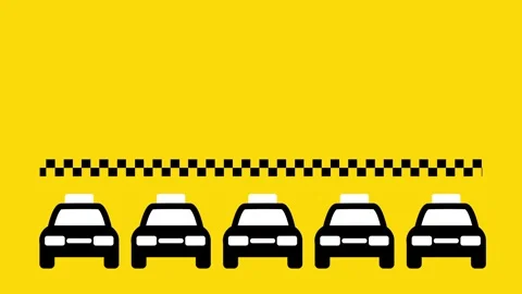 Taxi Line Pattern Vídeos de archivo 334367127