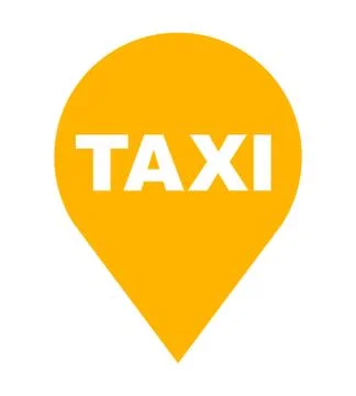 Taxi location vector icon flat isolated Stock Illustration