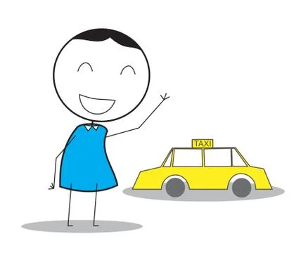 Taxi Man Stock Illustration