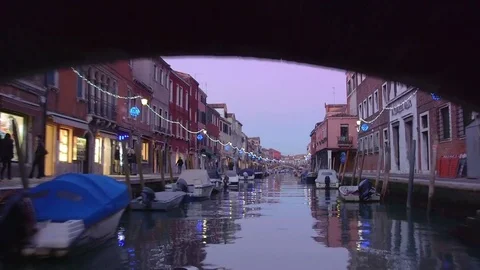 Taxi in Murano Stock Footage 71165365