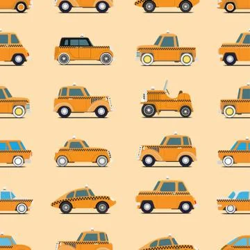 Taxi pattern Stock Illustration