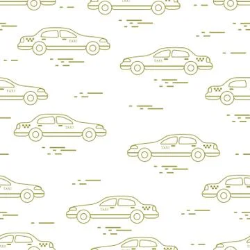 Taxi pattern. Stock Illustration