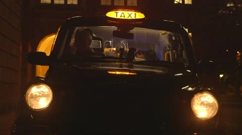 Taxi Pull Up Stock Footage 59381264