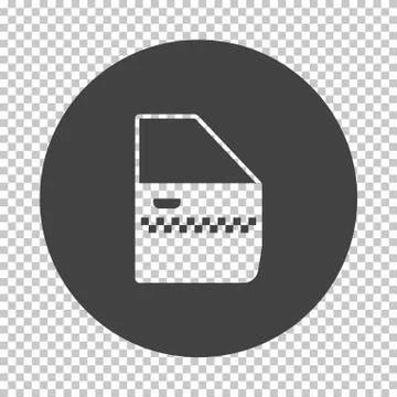 Taxi side door icon Illustration