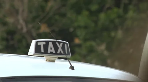 Taxi sign Stock Footage 40106855