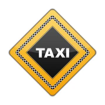 Taxi Sign Stock Illustration