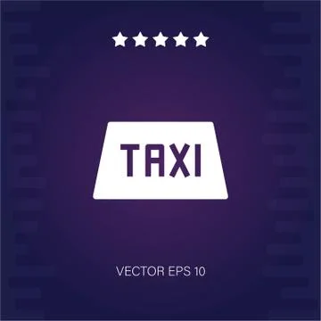 Taxi vector icon Stock Illustration