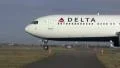 Taxiing Delta Airlines plane HD Footage