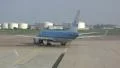 Taxiing KLM plane turning HD Footage