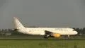 Taxiing vueling airbus at Schiphol HD Footage