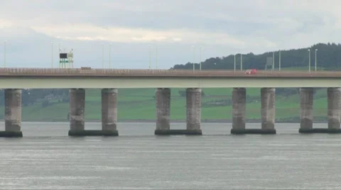 Tay Road Bridge Stock Footage 8359357