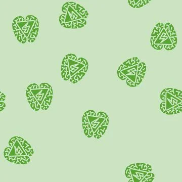 Tay sachs disease glyph vector seamless pattern Stock Illustration