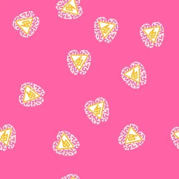 Tay sachs disease vector seamless pattern Stock Illustration