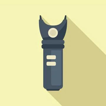 Tazer icon flat vector. Taser gun Stock Illustration