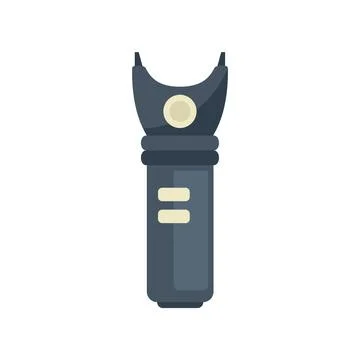 Tazer icon flat vector. Taser gun Stock Illustration