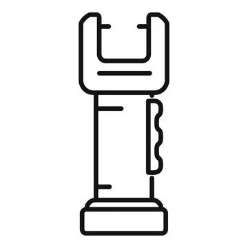 Tazer icon outline vector. Taser gun Stock Illustration