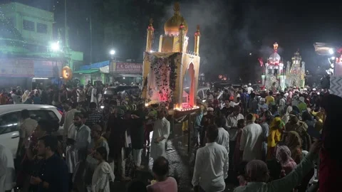 Taziya muharram Stock Footage 247075053
