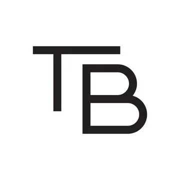 Tb initial letter vector logo Stock Illustration
